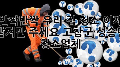 ✨반짝반짝✨ 우리 집 청소, 이제 맡겨만 주세요! #고창군 #성송면 #청소업체